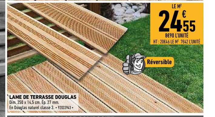 lame de terrasse douglas