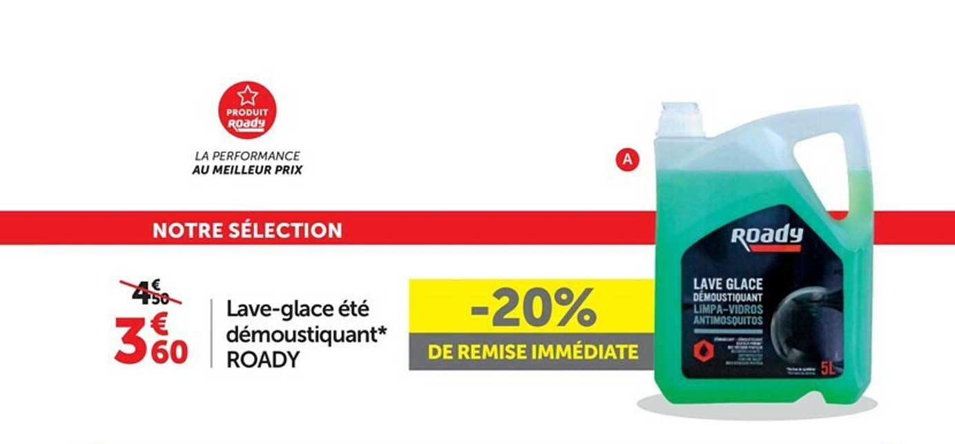 lave-glace été démoustiquant roady -20% de remise immédiate