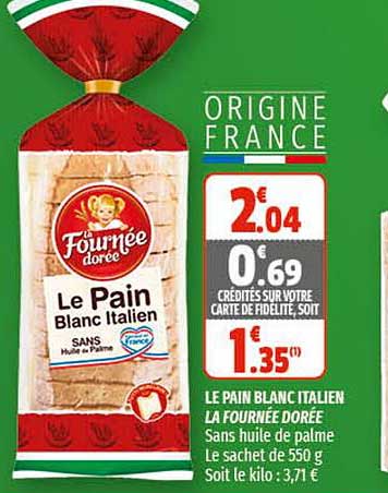 le pain blanc italien la fournée dorée
