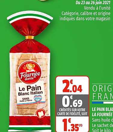 le pain blanc italien la fournée dorée