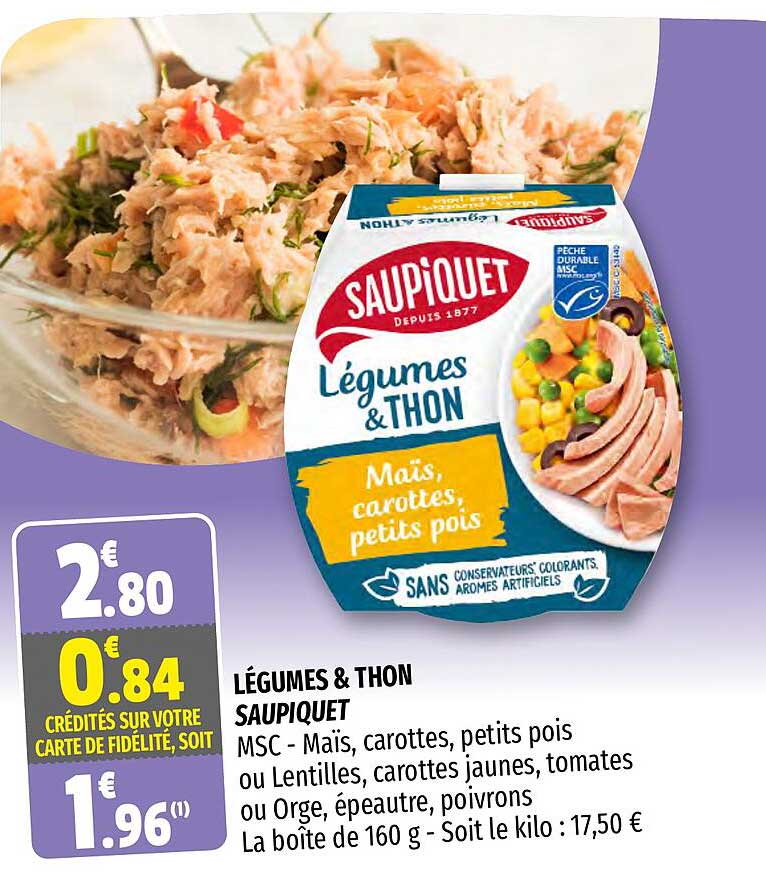 Légumes & Thon Saupiquet