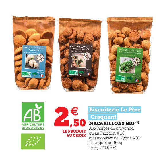 macarillons bio biscuiterie le père craquant