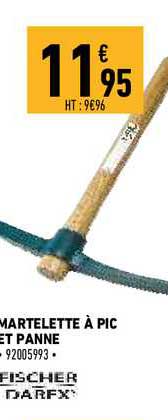 martelette à pic et panne