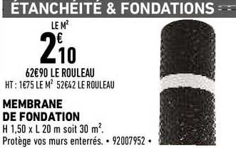 membrane de fondation