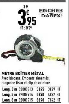 mètre boîtier métal