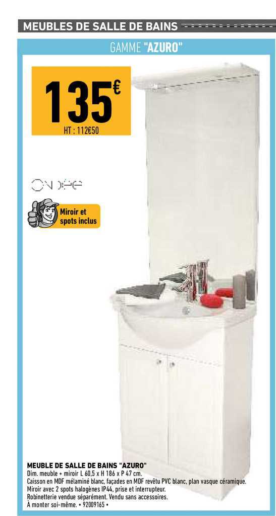 meuble de salle de bains "azuro"