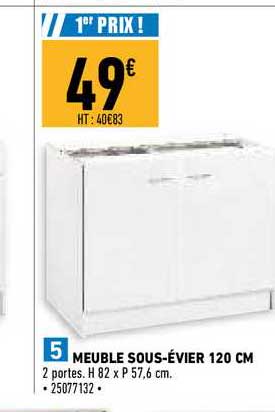 meuble sous-évier 120 cm