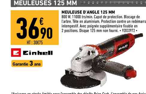Meuleuse D'angle 125 Mm Einhell