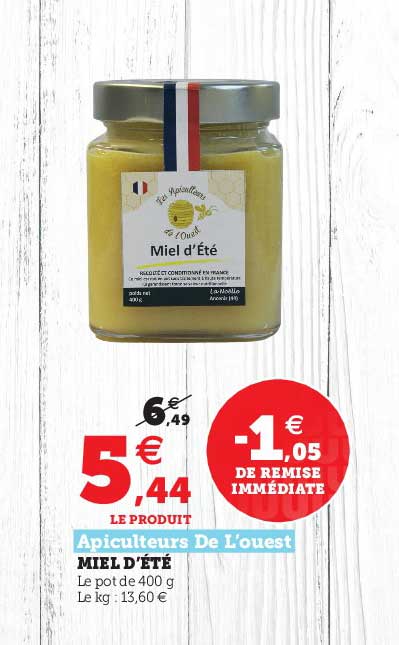 miel d'été apiculteurs de l'ouest