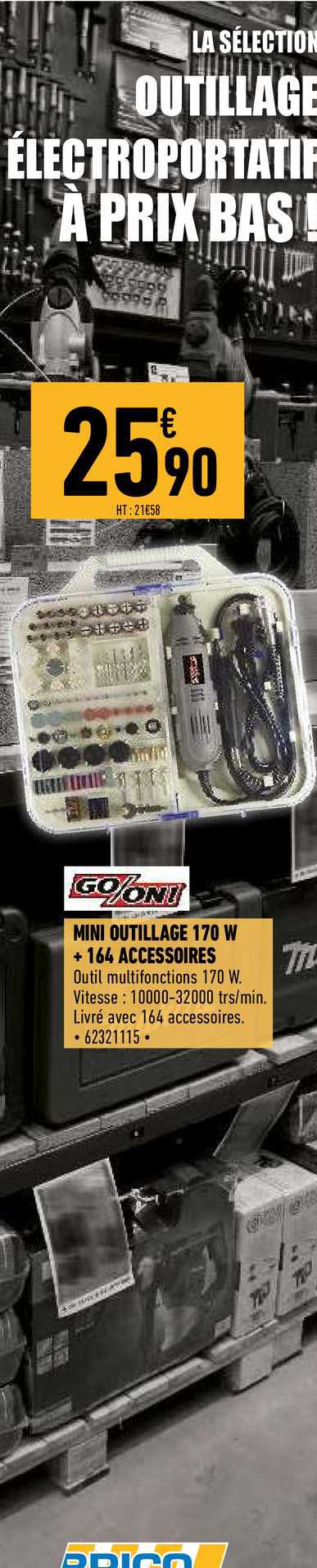 Mini Outillage 170 W + 164 Accessoires Go-on!