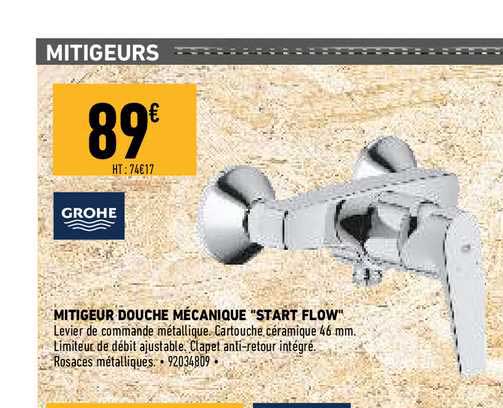Mitigeur Douche Mécanique "start Flow" Grohe