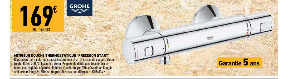 Mitigeur Douche Thermostatique "precision Start"