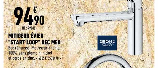 mitigeur évier "start loop" bec med grohe
