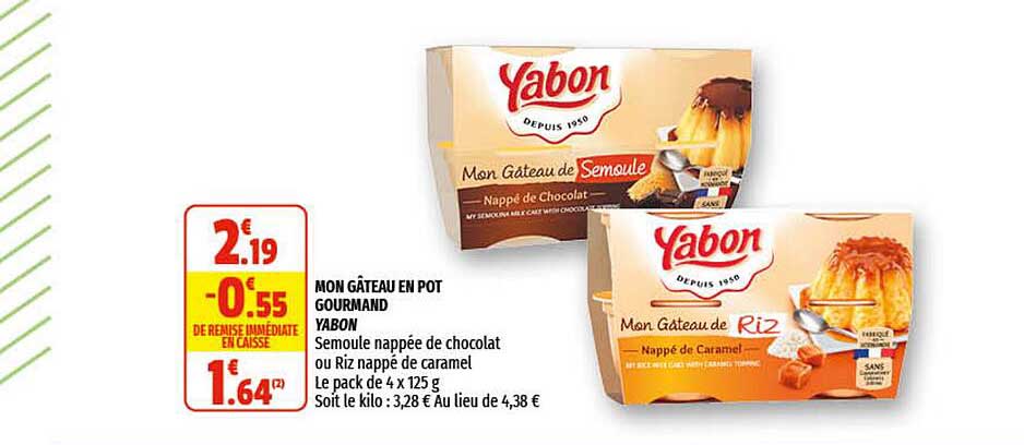 mon gâteau en pot gourmand yabon