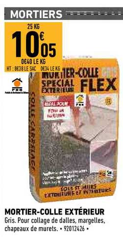 Mortier-colle Extérieur