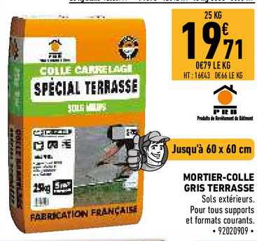 mortier-colle gris terrasse