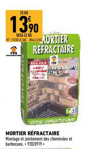 mortier réfractaire