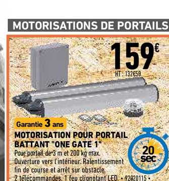 motorisation pour portail battant "one gate 1"