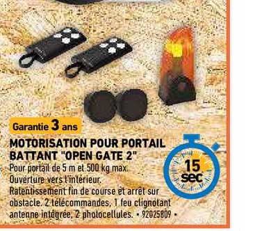 motorisation pour portail battant "open gate 2"