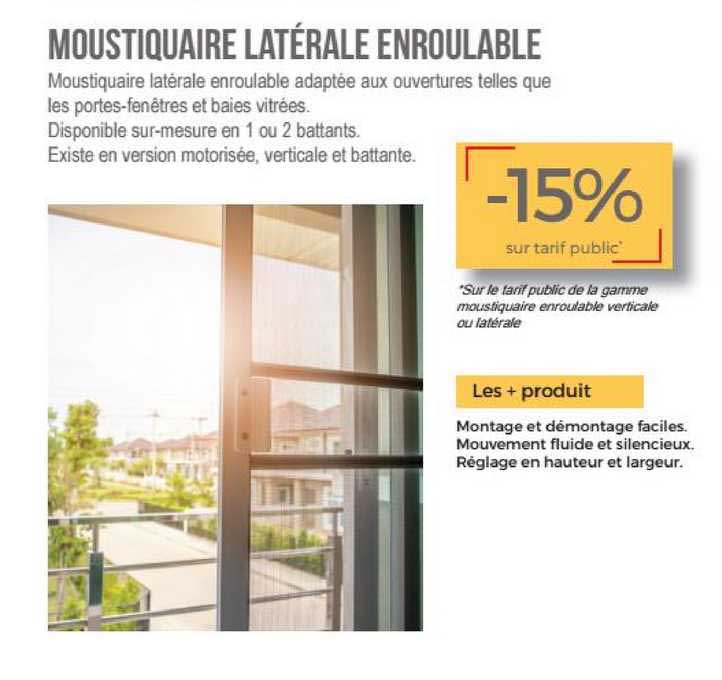 moustiquaire latérale enroulable