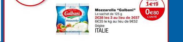 Mozzzarella Galbani