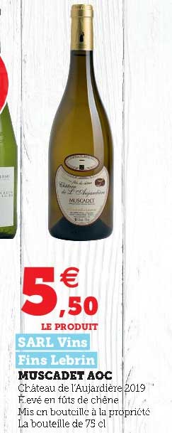 muscadet aoc sarl vins fins lebrin