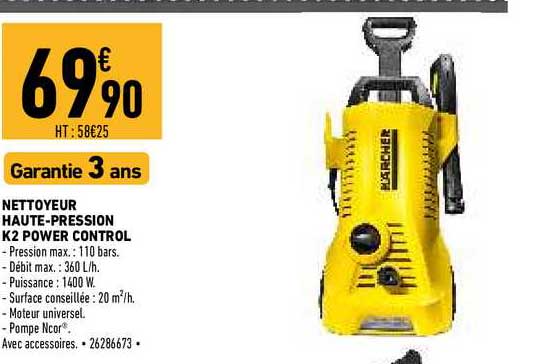 Nettoyeur Haute-pression K2 Power Control Kärcher