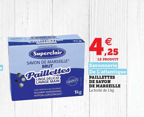 paillettes de savon de marseille savonnerie de l'atlantique