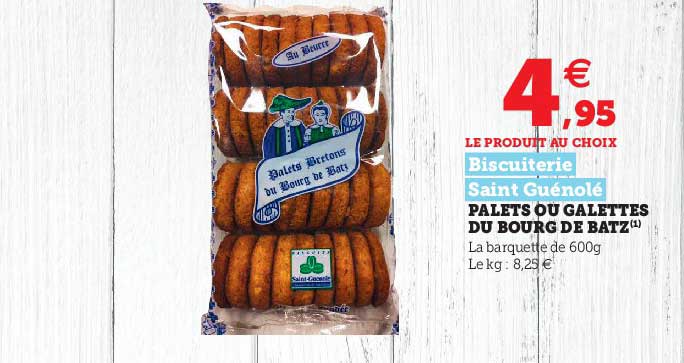 palets ou galettes du bourg de batz biscuiterie ssaint guénolé