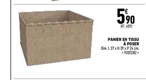 Panier En Tissu à Poser