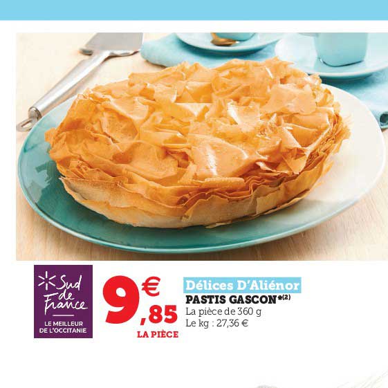 pastis gascon délices d'aliénor