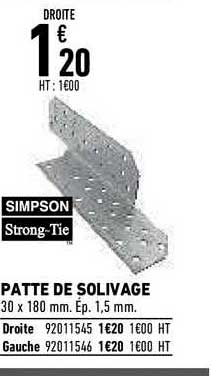 patte de solivage simpson