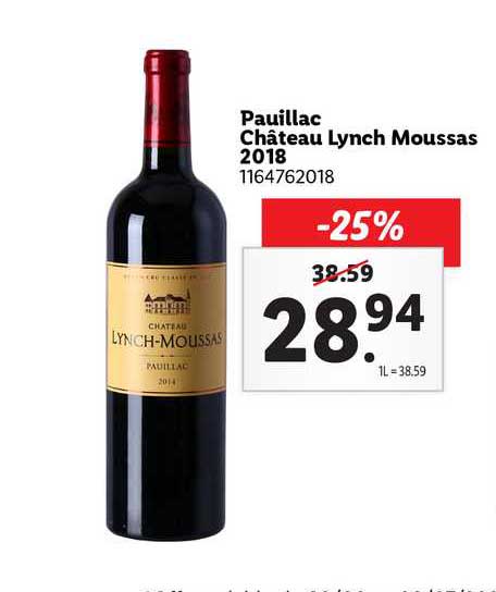 pauillac château lynch moussas 2018