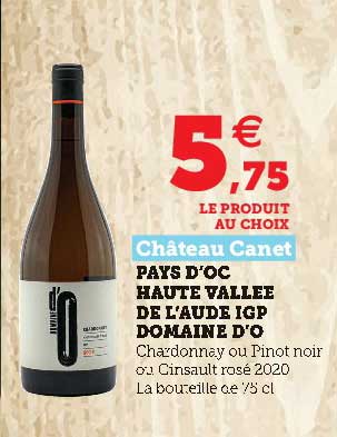 pays d'oc haute vallée de l'aude igp domaine d'oc