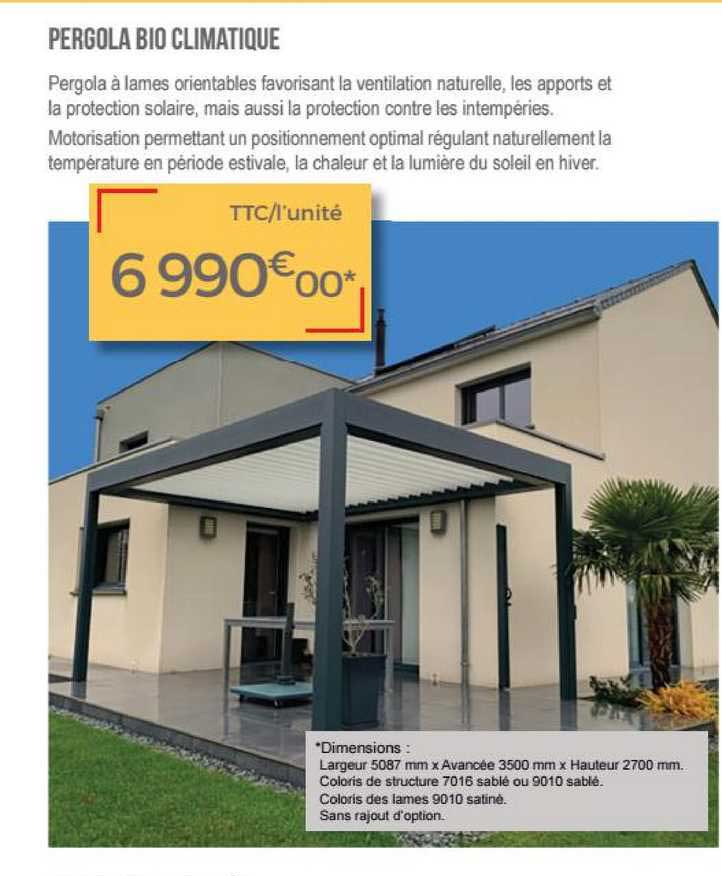 pergola bio climatique