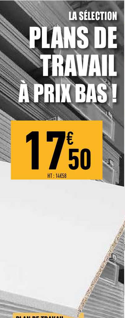 plans de travail à prix bas !