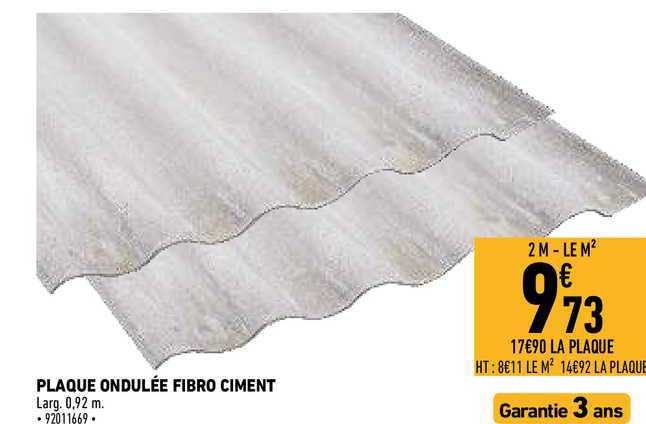 Plaque Ondulée Fibro Ciment
