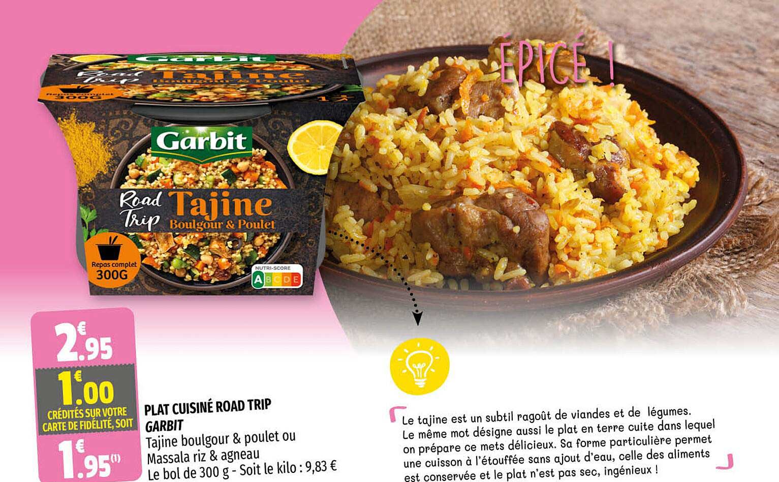 plat cuisiné road trip garbit