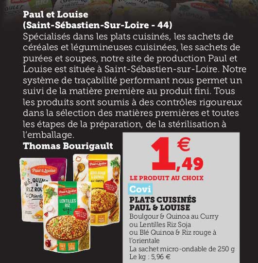 plats cuisinés paul & louise covi