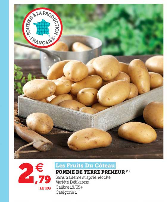 pomme de terre primeur les fruits du côteau