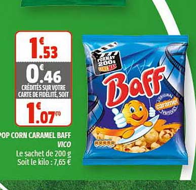 pop corn caramel baff vico