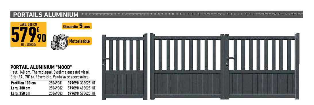 Portail Aluminium "mood"