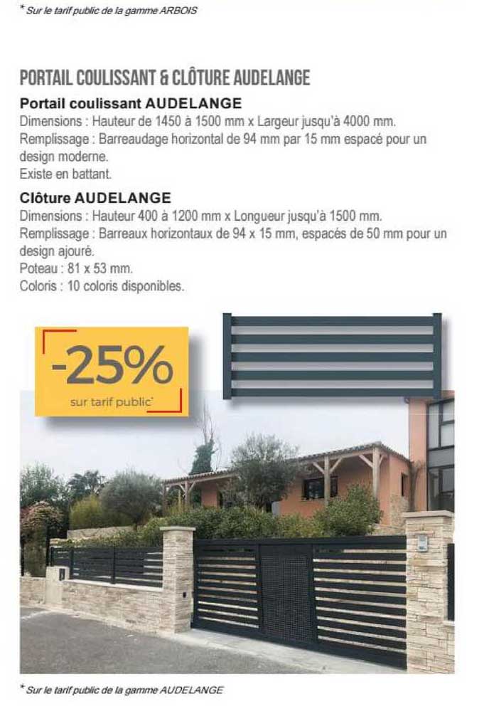 Portail Coulissant & Clôture Audelange