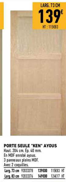 porte seule "ken" ayous