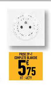 prise 2p+t complète blanche