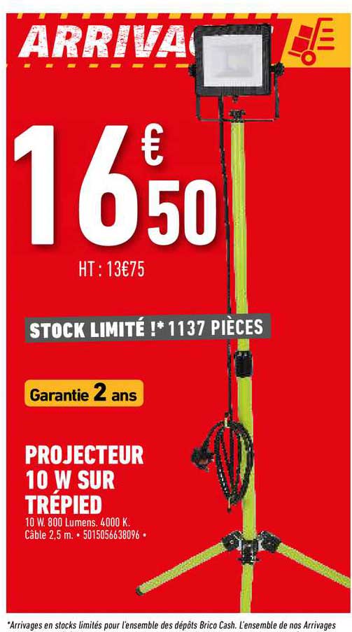 Projecteur 10 W Sur Trépied