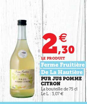 pur jus pomme citron ferme fruitière de la hautière
