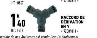 raccord de dérivation en y