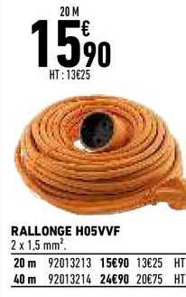 rallonge h05vvf