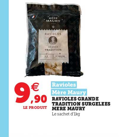 ravioles grande tradition surgelées mère maury